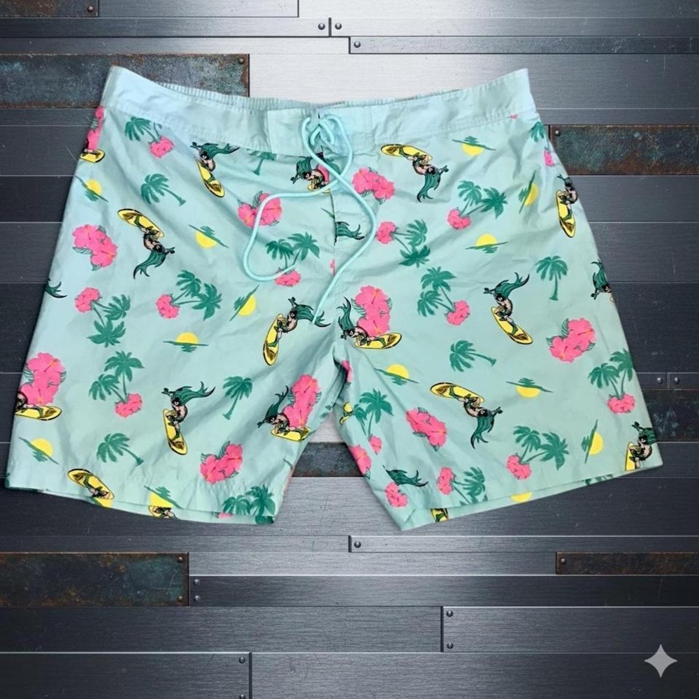 Batman Surfing Multicoloured Swim Shorts Size XXL NWOT